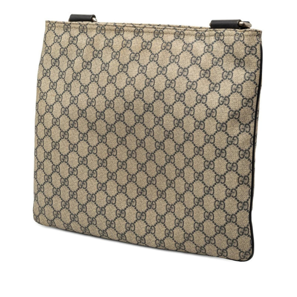 Gucci Beige Supreme Shoulder GG Bag Crossbody Blue Leather Navy Tan Blue